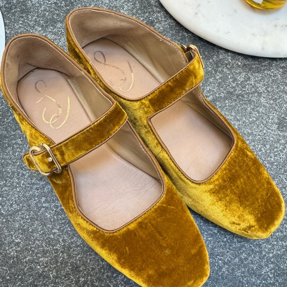 Sam Edelman Velvet Mary Jane Flats